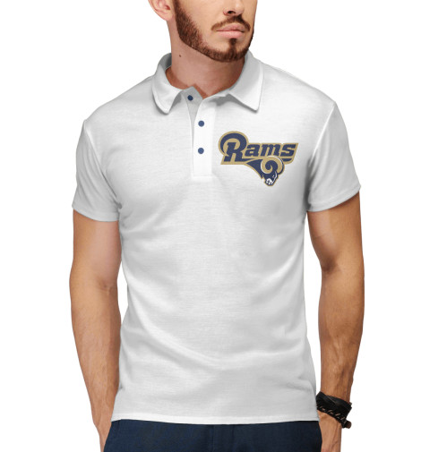 

Поло Print Bar, Белый, Los Angeles Rams