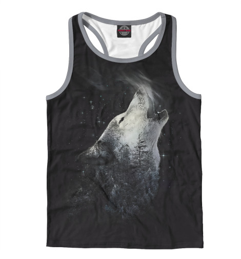 

Майки борцовки Print Bar, Белый, Howl of Nature