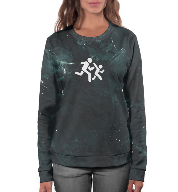 Женский свитшот с изображением Дима Масленников цвета Белый