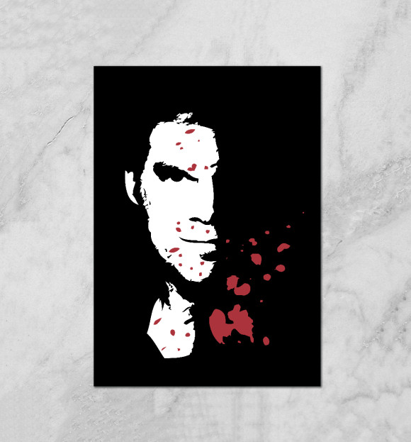Плакат с изображением Dexter Blood цвета Белый