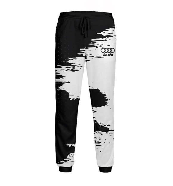 Мужские спортивные штаны с изображением AUDI sport цвета Белый