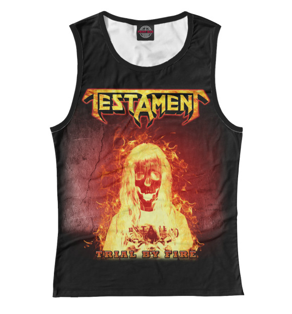 Майка для девочки с изображением Testament цвета Белый
