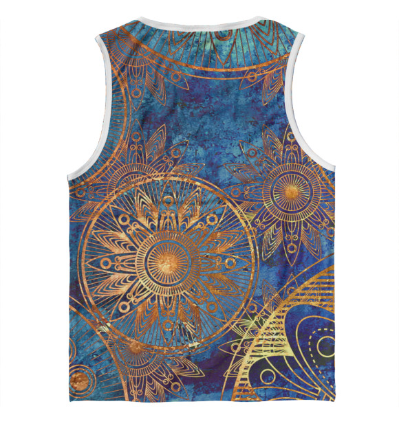 Мужская майка с изображением Mechanism цвета Белый