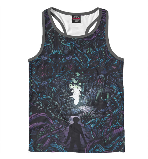 Мужская майка-борцовка с изображением Homesick цвета Белый