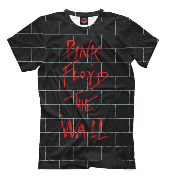 Мужская футболка с изображением Pink floyd цвета Черный