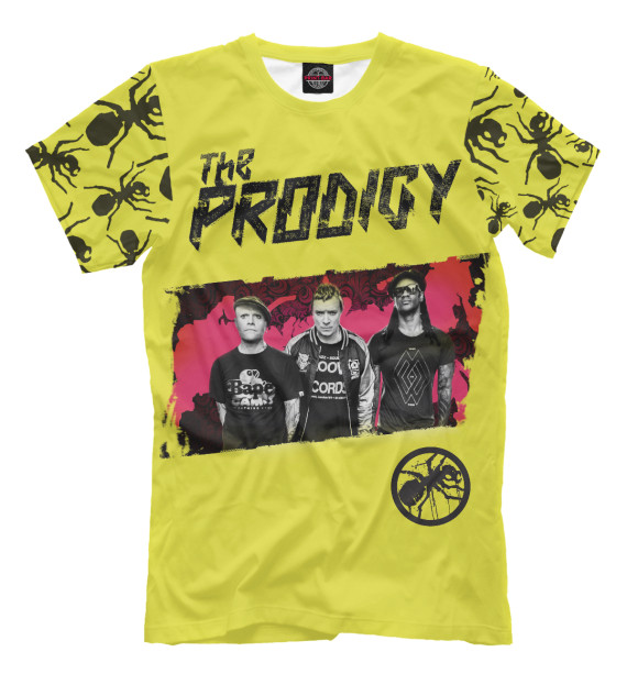 Футболка для мальчиков с изображением The Prodigy цвета Хаки