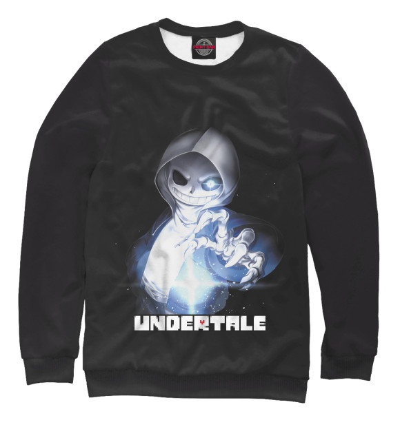 Мужской свитшот с изображением Undertale цвета Белый