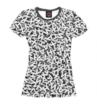 Женская футболка Буквы йухан