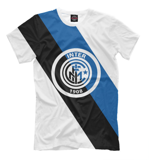 Мужская футболка с изображением Интер ФК цвета Молочно-белый