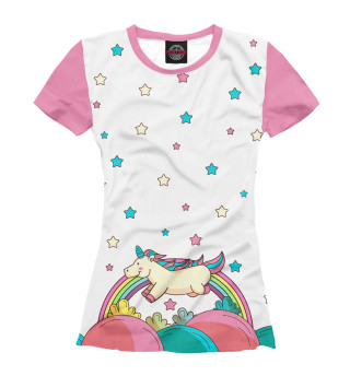 Женская футболка Маленький Единорог