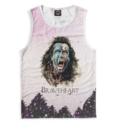 

Майки Print Bar, Белый, Храброе сердце