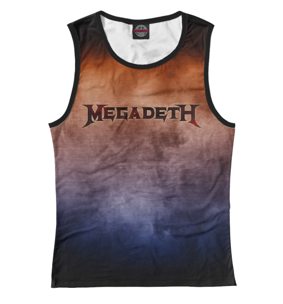 Майка для девочки с изображением Megadeth цвета Белый