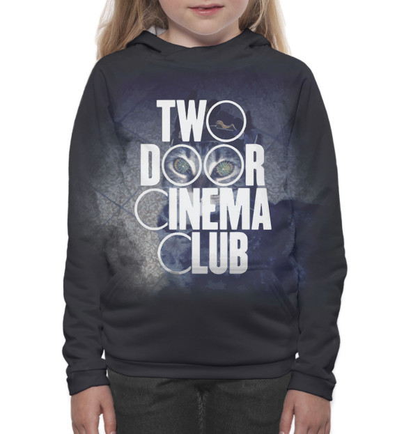 Худи для девочки с изображением Two Door Cinema Club цвета Белый