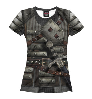 Женская футболка Доспехи тевтонского рыцаря