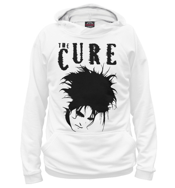 Женское худи с изображением The Cure цвета Белый