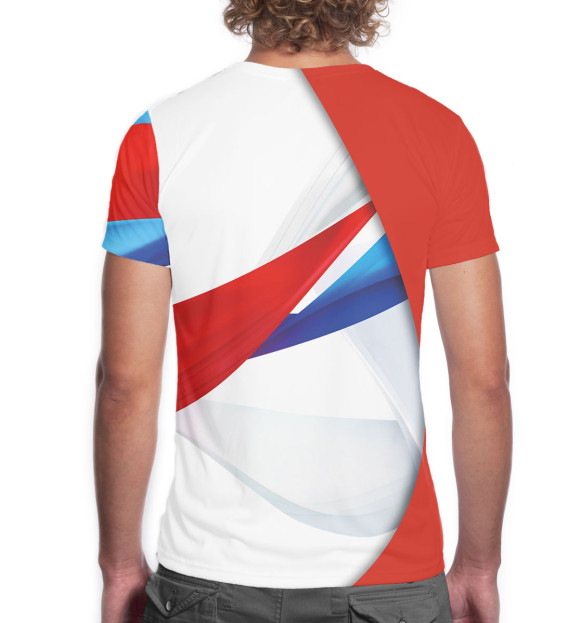 Мужская футболка с изображением Сборная России цвета Белый