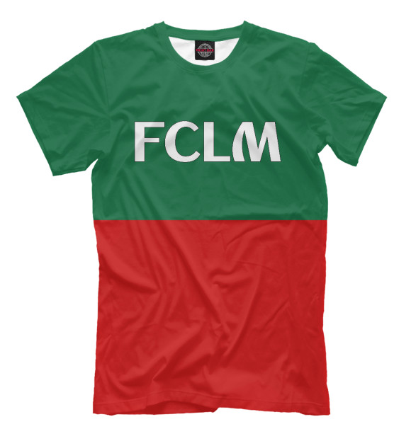 Мужская футболка с изображением FCLM цвета Молочно-белый