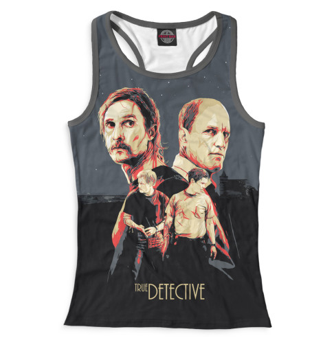 

Майки борцовки Print Bar, Белый, Настоящий детектив