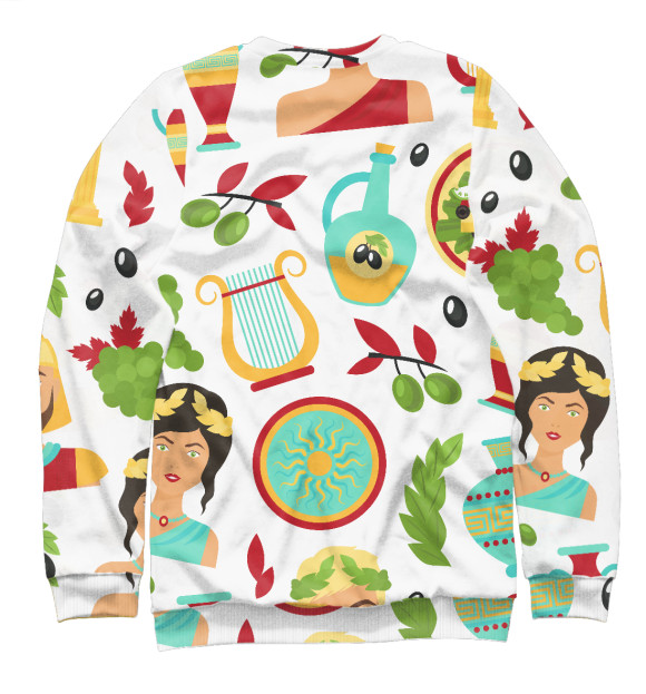 Свитшот для мальчиков с изображением Древняя Греция цвета Белый