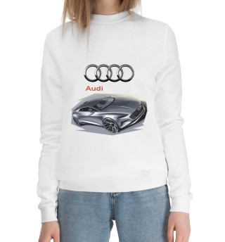 Женский хлопковый свитшот Audi