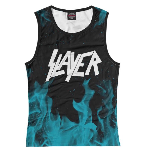 Майка для девочки с изображением Slayer цвета Белый