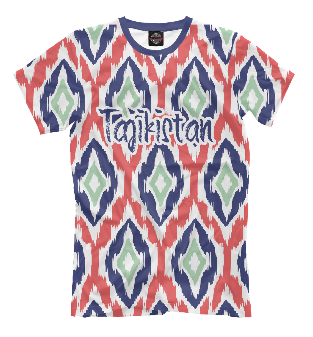 Мужская Футболка Tajikistan, артикул: TAZ-418438-fut-2