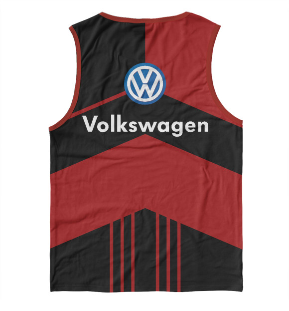 Майка для мальчика с изображением Volkswagen цвета Белый