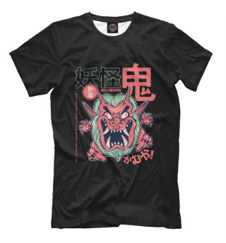 Мужская футболка Oni Demon Yokai