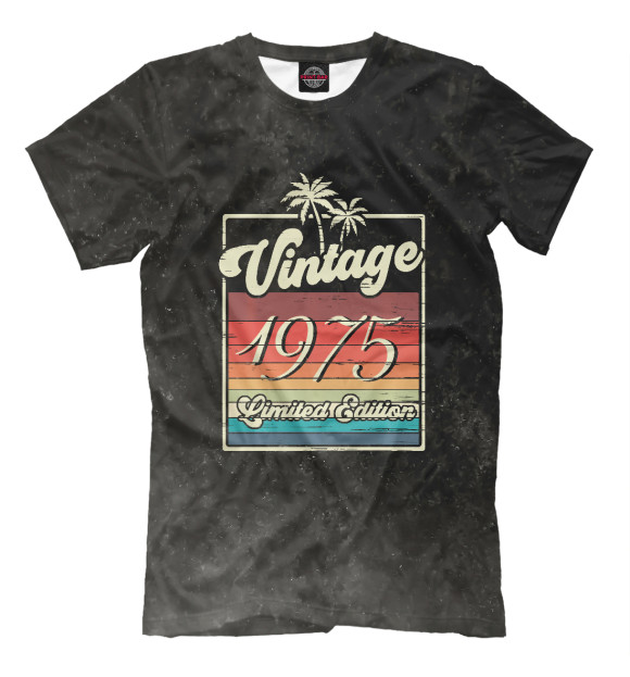 Футболка для мальчиков с изображением Vintage 1975 Retro цвета Белый