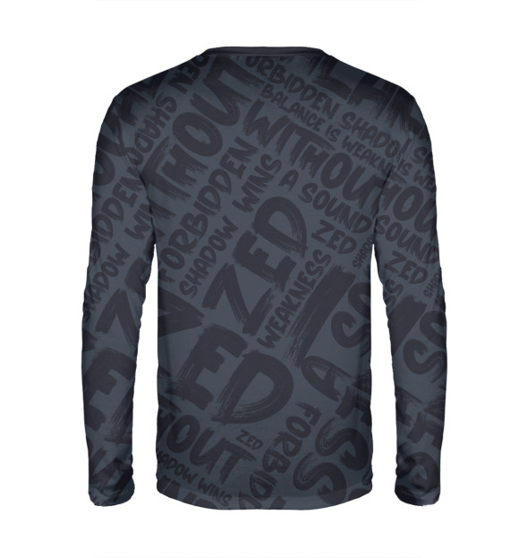 Мужской лонгслив с изображением Z-Dark цвета Белый
