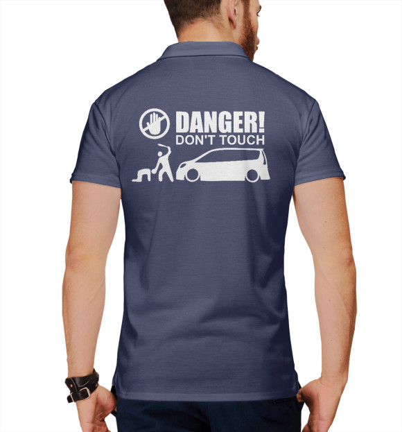 Мужское поло с изображением Elysion club цвета Белый