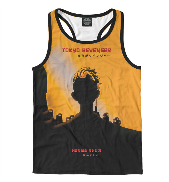 Мужская майка-борцовка с изображением Токийские мстители цвета Белый