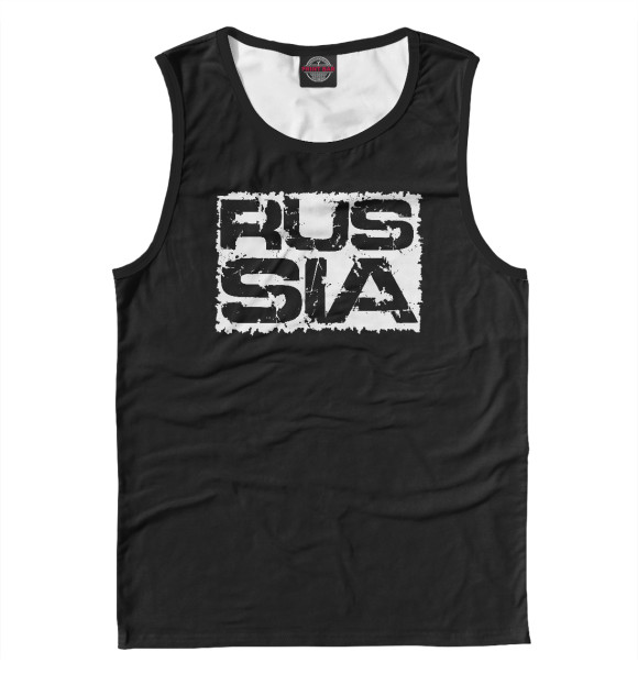 Майка для мальчика с изображением Россия цвета Белый