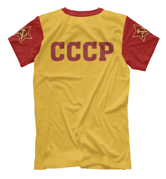 Мужская футболка с изображением Символ СССР (герб СССР) цвета Белый