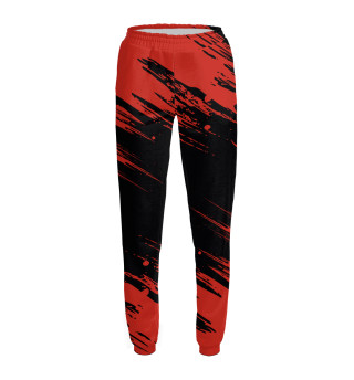 Женские спортивные штаны Красная краска (брызги)