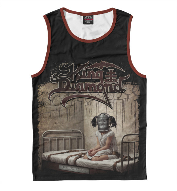 Майка для мальчика с притом King diamond цвета Белый Майка для мальчика с изображением King diamond цвета Белый