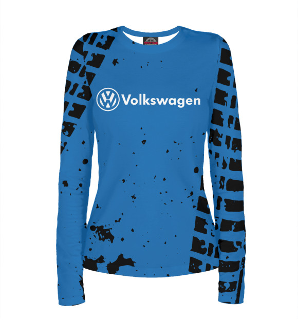 Женский лонгслив с изображением Volkswagen цвета Белый