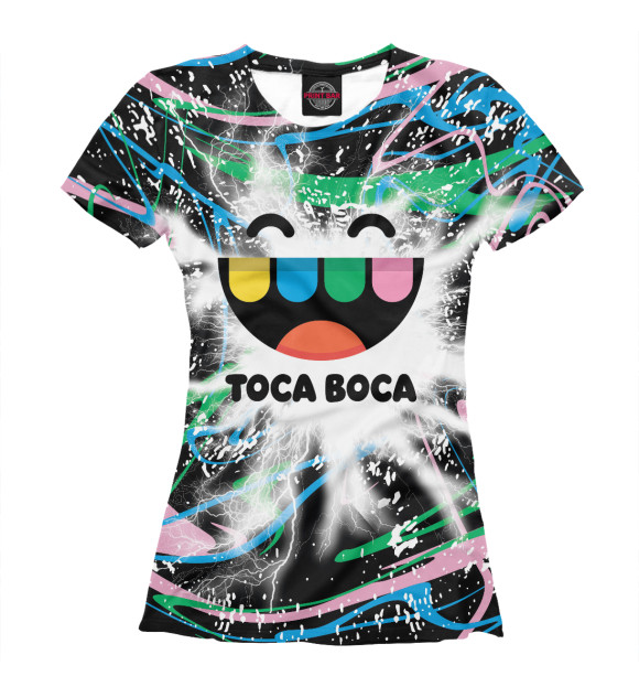 Женская футболка с изображением Toca Boca цвета Белый