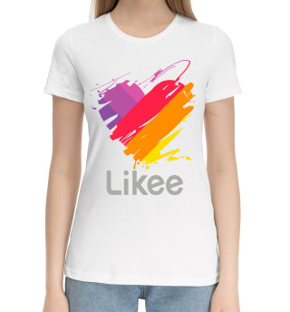 Хлопковая футболка для девочек Likee