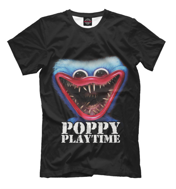 Футболка для мальчиков с изображением Poppy Playtime Хагги Вагги цвета Белый