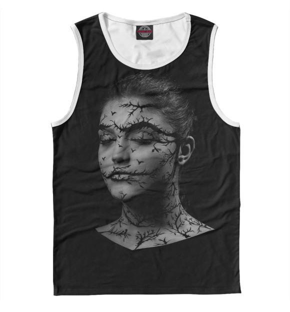 Майка для мальчика с изображением Мыслитель цвета Белый