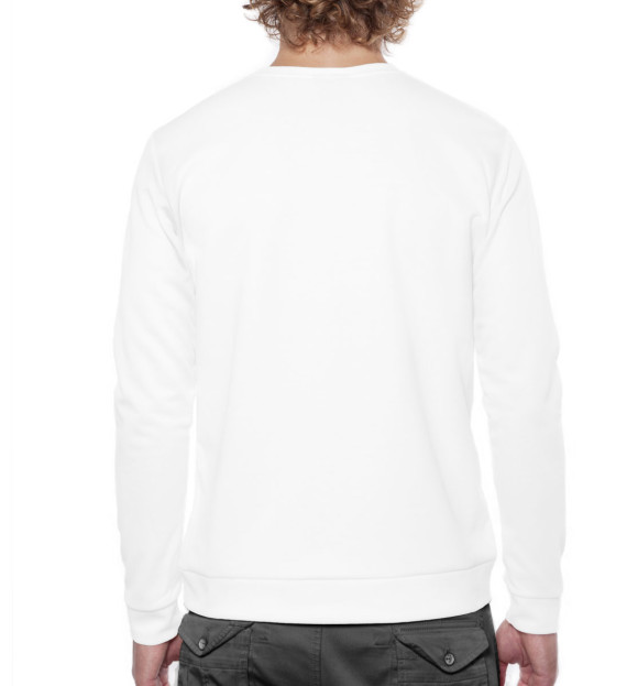 Мужской свитшот с изображением Юра, прости. Мы всё прое.али цвета Белый