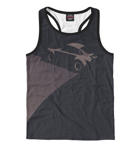 Мужская майка-борцовка с изображением 911 Grad цвета Белый