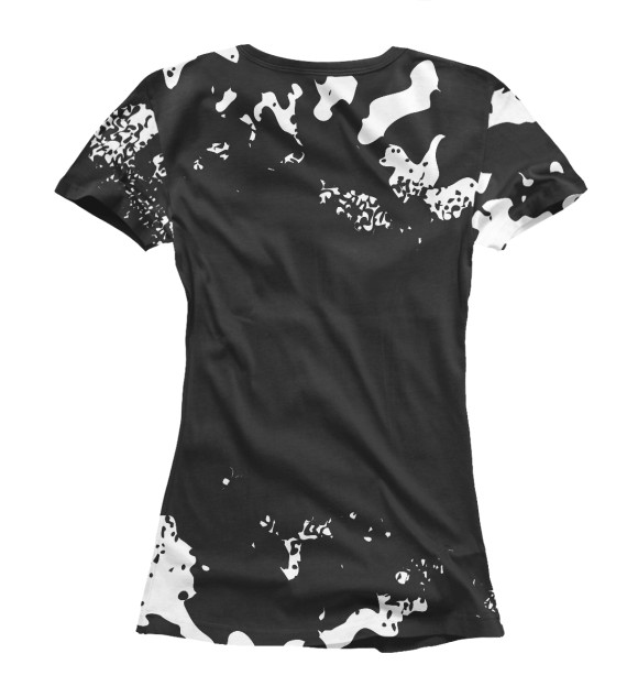 Женская футболка с изображением Земфира + Кот цвета Белый