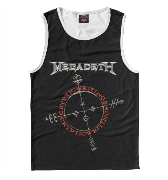 Майка для мальчика с изображением Megadeth цвета Белый