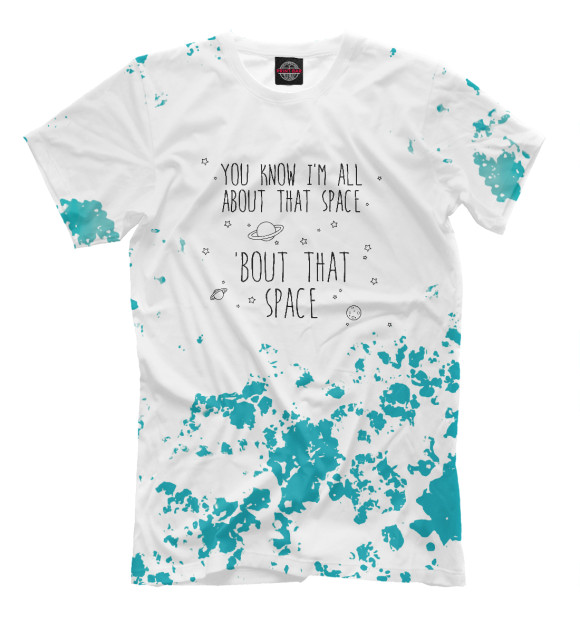 Футболка для мальчиков с изображением All About That Space цвета Белый