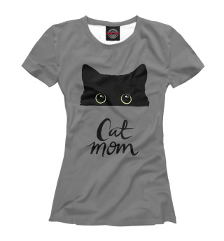Женская футболка Cat Mom