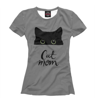 Футболка для девочек Cat Mom