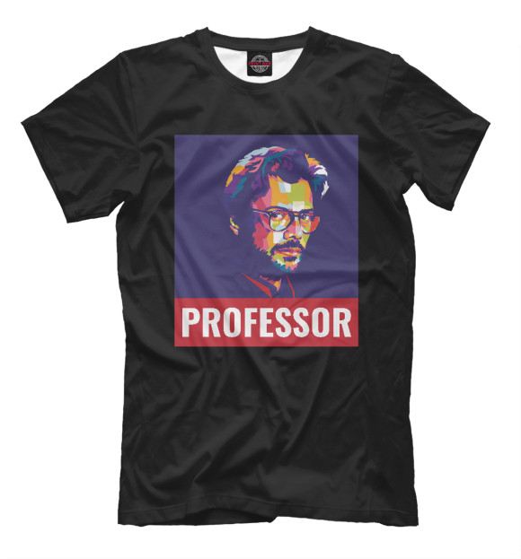 Мужская футболка с изображением Профессор цвета Белый