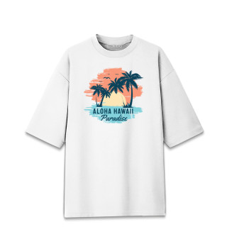 Мужская футболка оверсайз Aloha Hawaii